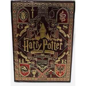 Harry Potter Premium Playing Cards Collector's Red Gold Theory 11 Deck Sealed